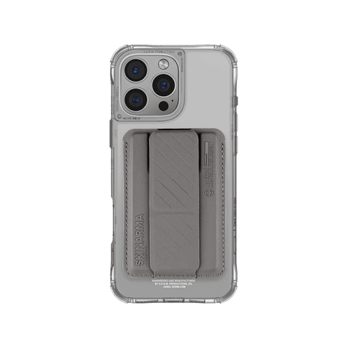 SkinArma Bundle Saido Kado Mag-Charge card Holder + Saido Magsafe case for iPhone 16 Pro - Titanium
