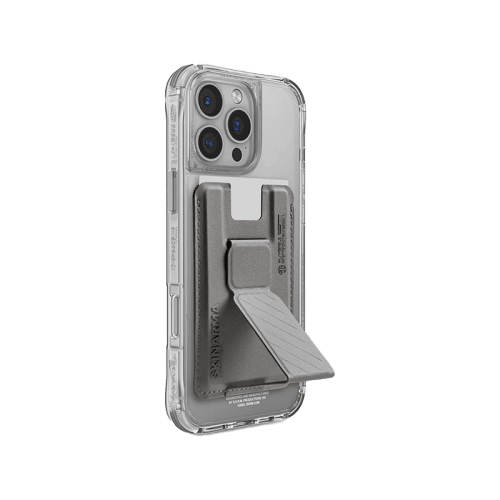 SkinArma Bundle Saido Kado Mag-Charge card Holder + Saido Magsafe case for iPhone 16 Pro - Titanium