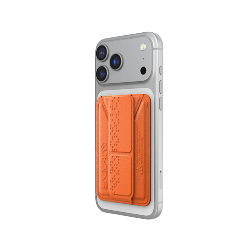 SkinArma Kado Haxa Wallet Mag-Charge Card Holder With Grip Stand - Orange