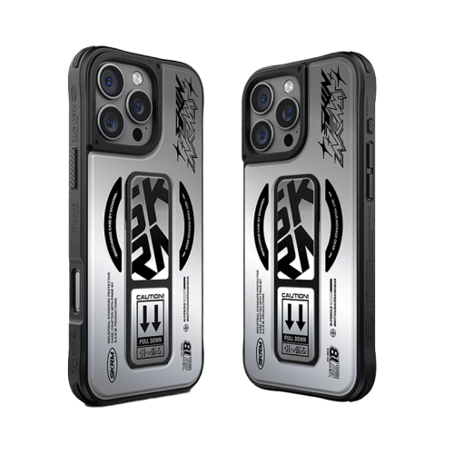 SkinArma Kira Kobai MagSafe Case With Grip Stand for iPhone 16 Pro Max - Chrome