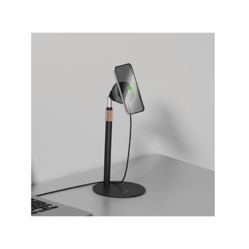 Smart AirDuo Qi2 25W Wireless Charging Holder (Desktop + Car) - Black