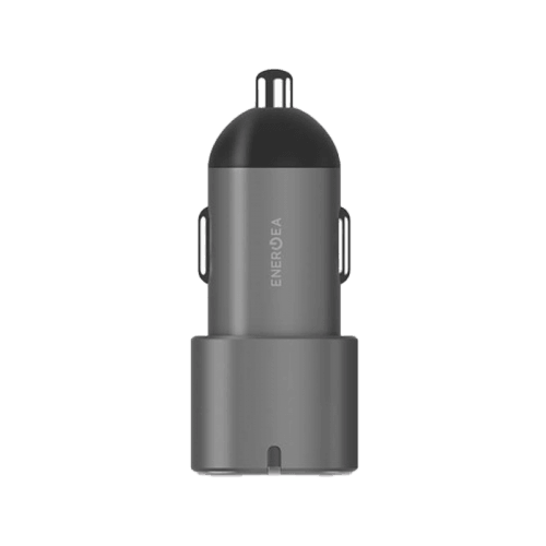 Energea AluDrive D60 USB-C PD30 Duo Port Aluminum 60W Car Charger - Gunmetal