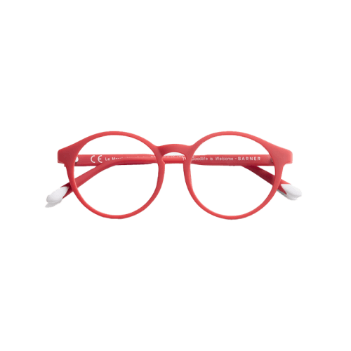 Barner Le Marais Kids Screen Glasses 5-12 Years - Ruby Red