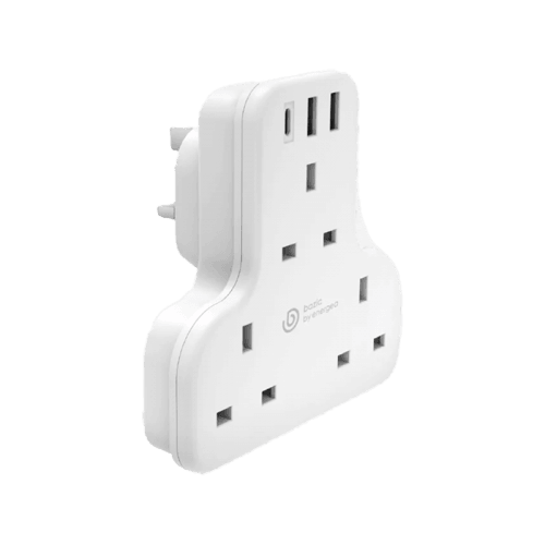 Bazic GoPort Trio 1-Port USB-C AND 2-Port USB-A + 3X Multi Port Wall Charger - White