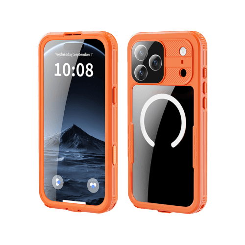 ShellBox MagSafe With Water Proof Case for iPhone 17 Pro Max - Orange