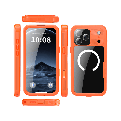 ShellBox MagSafe With Water Proof Case for iPhone 17 Pro Max - Orange