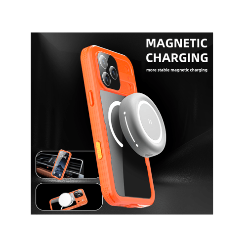 ShellBox MagSafe With Water Proof Case for iPhone 17 Pro Max - Orange