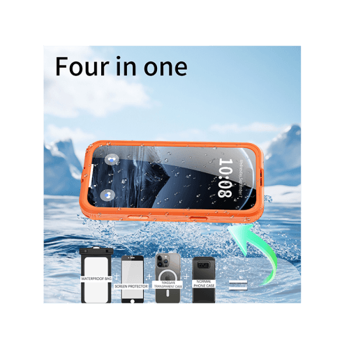 ShellBox MagSafe With Water Proof Case for iPhone 17 Pro - Orange