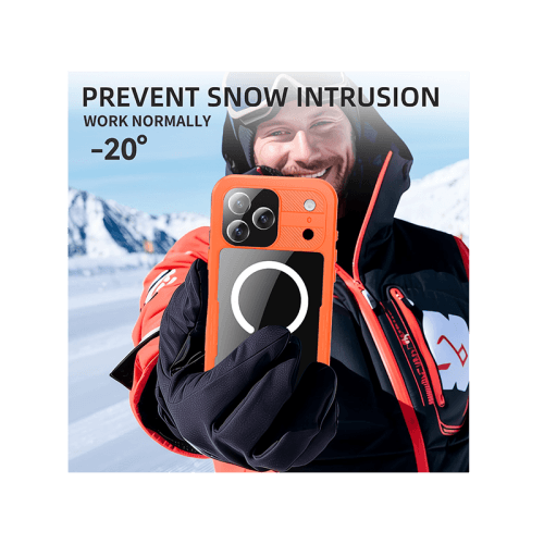 ShellBox MagSafe With Water Proof Case for iPhone 17 Pro - Orange