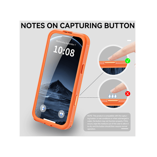 ShellBox MagSafe With Water Proof Case for iPhone 17 Pro - Orange