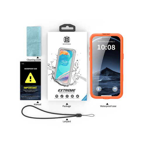 ShellBox MagSafe With Water Proof Case for iPhone 17 Pro - Orange