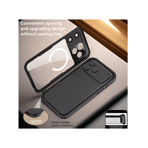 ShellBox MagSafe With Water Proof Case for iPhone 17 Pro - Black