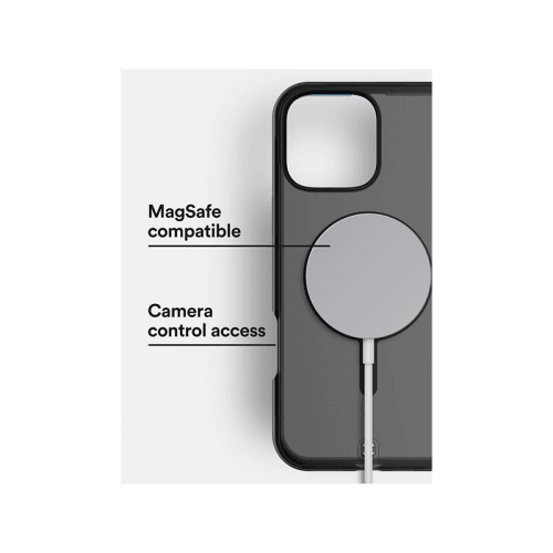 BodyGuardz Ace Pro With Magsafe Case for iPhone 16 Pro Max - Smoke Black