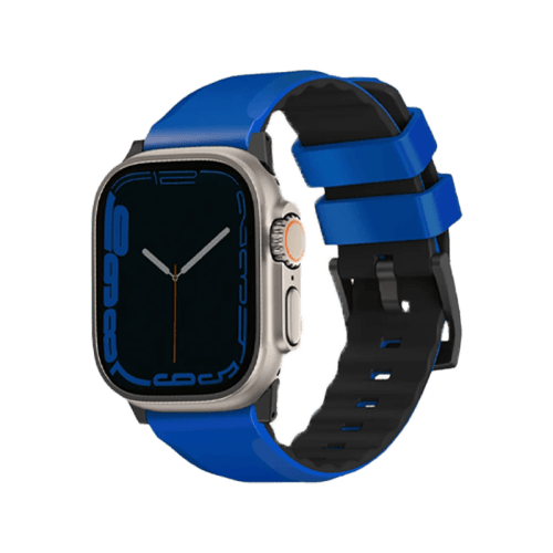 Uniq Linus Airosoft Silicone Strap For Apple Watch 49/45/44/42mm - Racing Blue
