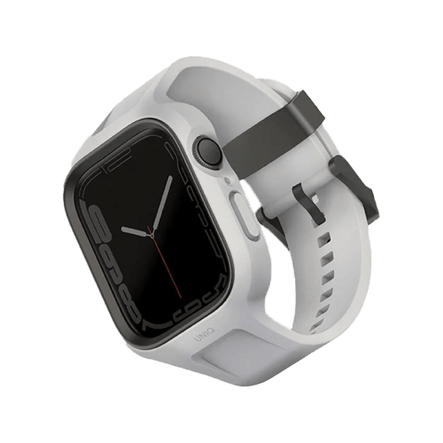 Uniq Monos 2 in 1 Strap For Apple Watch With Hybrid Case 45/44 mm - Chalk Grey