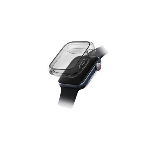 Uniq Hybrid Garde Watch Case With Screen Protection for Apple Watch 45mm - Smoked Tinted Grey