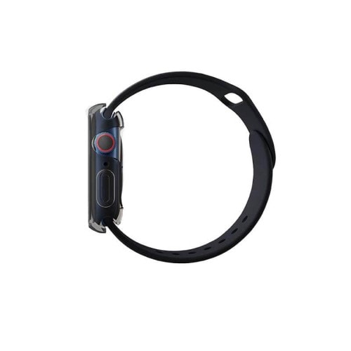 Uniq Hybrid Garde Watch Case With Screen Protection for Apple Watch 45mm - Smoked Tinted Grey