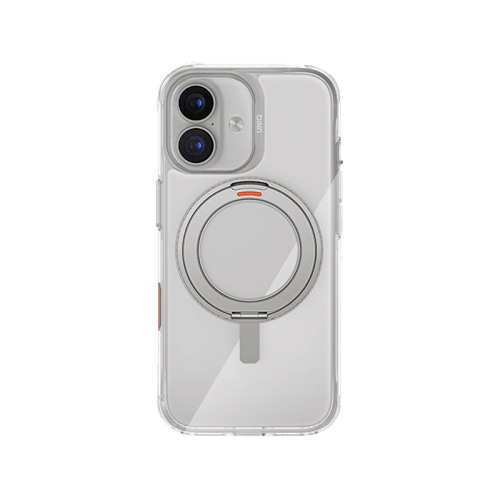 Uniq Hybrid Swivix With 360 Rotating Kickstand MagSafe Case for iPhone 17 - Lucent Clear
