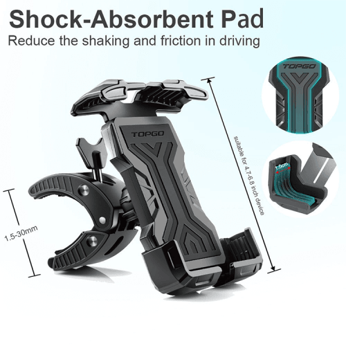 Topgo Phone Holder for Bike Handle Bar (BPM-1) - Black