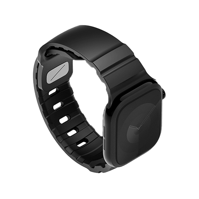 Uniq Alton Silicon Strap for Apple Watch 42/41/40mm - Midnight Black