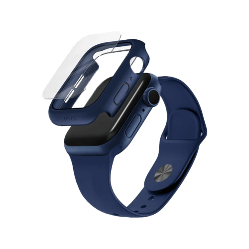 Uniq Nautic Case Tempered Glass Screen Protection for Apple Watch 41mm - Dove Clear