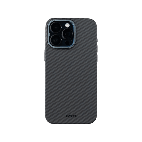 Eltoro Iron Carbon Magsafe Case for iPhone 15 Pro - Black