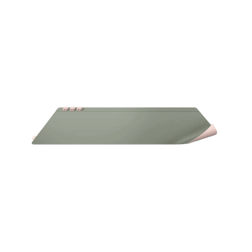 Uniq Hagen Reversible Smart Organization Desk Mat - Blush Pink / Mist Green