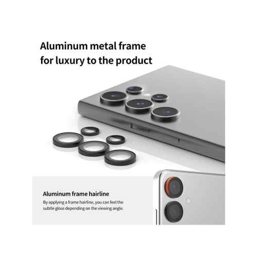 Araree C-Sub Core Camera Lens Protector With Metal Ring for Galaxy S24 Ultra - Clear