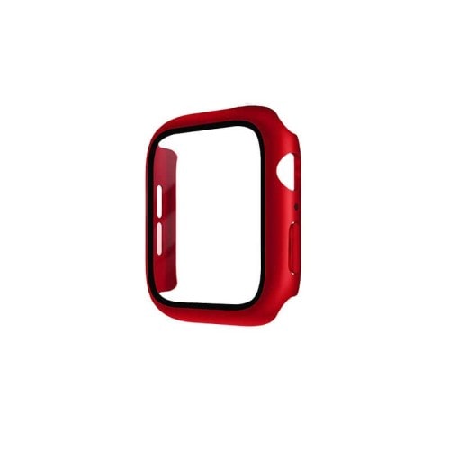 Uniq Nautic Case With IP68 Water Resistant Tempered Glass Screen Protection for Apple Watch 40mm - Crimson Red
