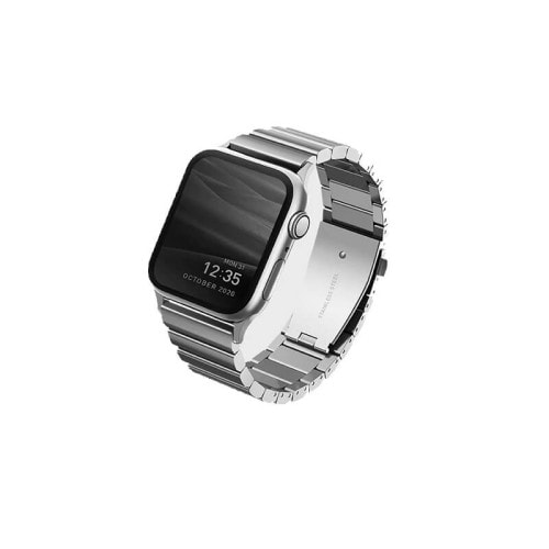 Uniq Strova Stainless Steel Band for Apple Watch 49/45/44mm - Silver