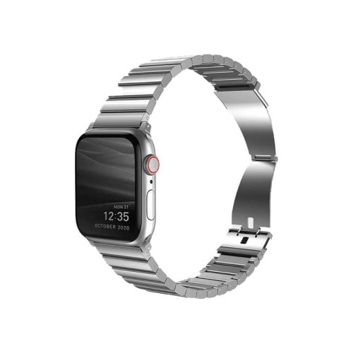 Uniq Strova Stainless Steel Band for Apple Watch 49/45/44mm - Silver