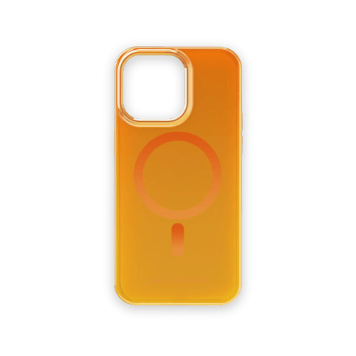 iDeal Of Sweden Clear MagSafe Case for iPhone 15 Pro - Orange Spritz