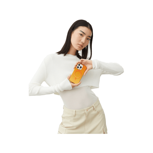 iDeal Of Sweden Clear MagSafe Case for iPhone 15 Pro - Orange Spritz
