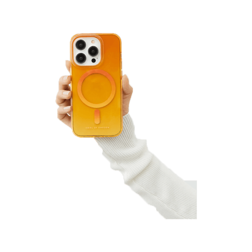 iDeal Of Sweden Clear MagSafe Case for iPhone 15 Pro - Orange Spritz
