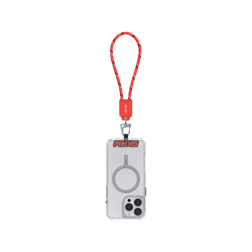 SkinArma Dyno VE USB-C to USB-C 2-In-1 240W Hand Strap and Charging Cable - Vermilion