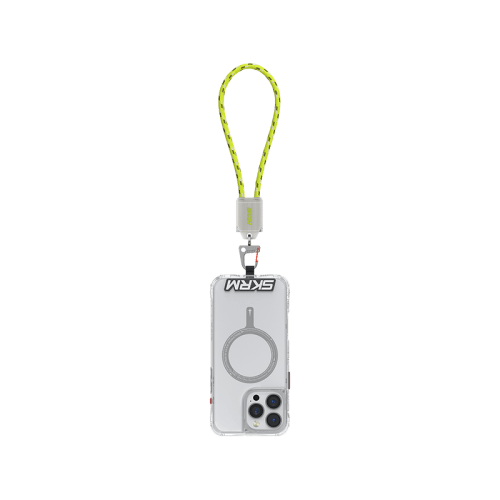 SkinArma Dyno VE USB-C to USB-C 2-In-1 240W Hand Strap and Charging Cable - Lime Green