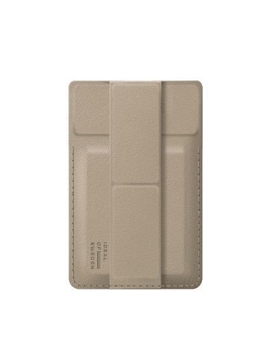 iDeal Of Sweden Wallet MagSafe Card Holder With Grip Stand - Beige