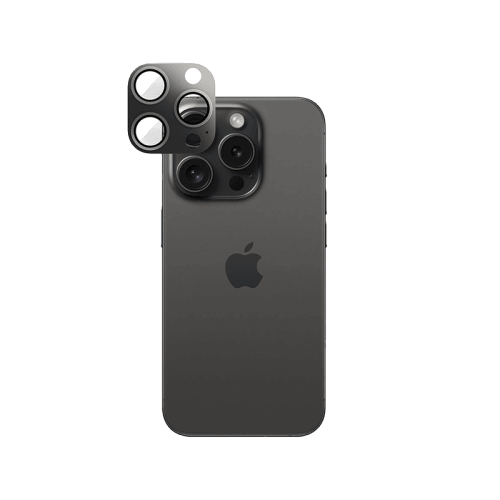 Smart Premium Camera Lens Protector for iPhone 15 Pro / 15 Pro Max - Black Titanium