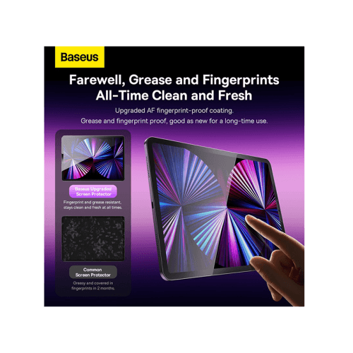 Baseus Crystal 0.3mm HD Tempered Screen Protector for iPad Pro 12.9" - Clear