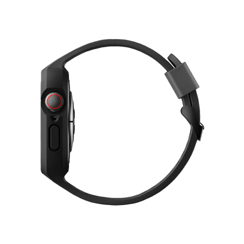 Uniq Monos 2 in 1 Strap For Apple Watch With Hybrid Case 45/44 mm - Midnight Black