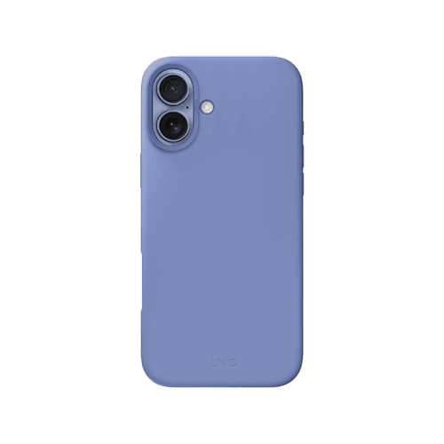 Uniq Hybrid Lino Hue Magsafe Case for iPhone 16 - Pearl Blue