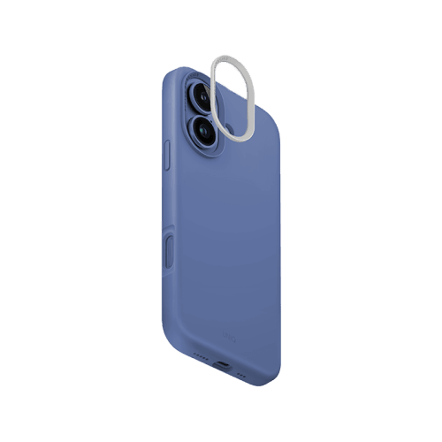 Uniq Hybrid Lino Hue Magsafe Case for iPhone 16 - Pearl Blue
