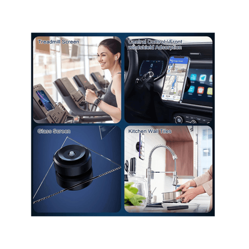 Sky Vacuum Suction Magnetic Phone Holder Without Gravity - Black