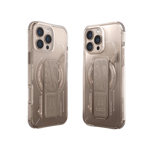 SkinArma Helio MagSafe Case With Grip Stand for iPhone 16 Pro - Gold