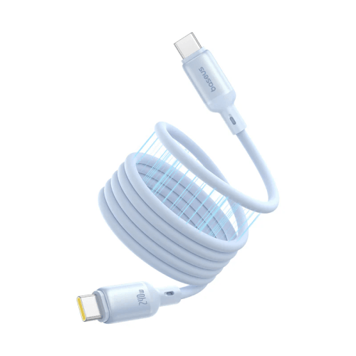 Baseus PicoGo USB-C to USB-C Magnetic Liquid Silicone 240W Fast Charging Cable 1m - Galaxy Blue
