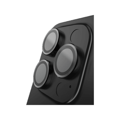 BodyGuardz Apex Individual Camera Lens Protector for iPhone 16 Pro & 16 Pro Max - Black