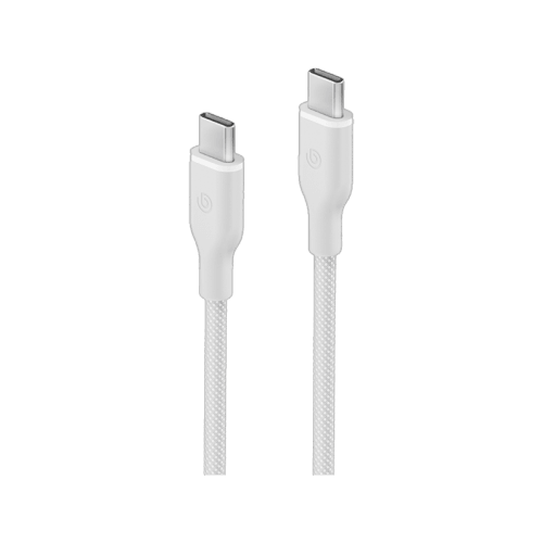 Bazic GoCharge Weave USB-C to USB-C 480Mbps 60W Cable 1.5M - White