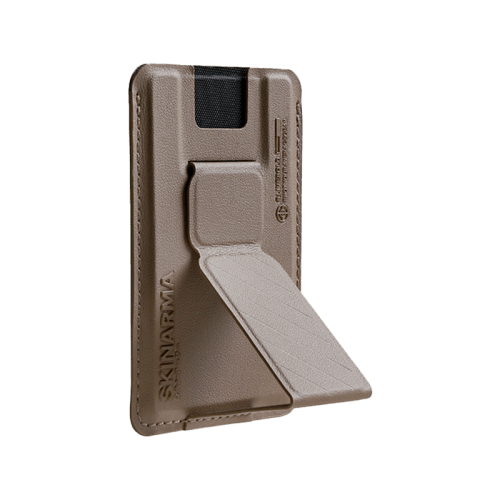 SkinArma Kado Wallet Mag-Charge Card Holder With Grip Stand - Champagne
