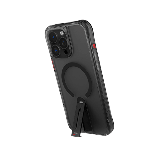 SkinArma Helix MagSafe Case With 360 Rotating Stand for iPhone 16 Pro - Black
