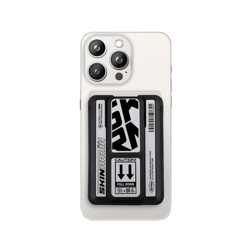 SkinArma Kado Kira Kobai Wallet Mag-Charge Card Holder with Grip Stand - Chrome